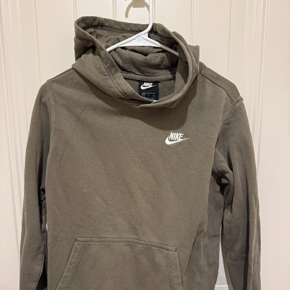 Nike Logo Hoodie Boys in Olive Green size XL